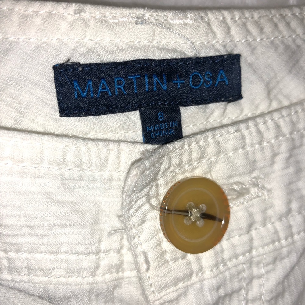 Martin + Osa Cotton Cuffed Casual Shorts Size 8 - Picture 4 of 7